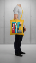 Taxi Yellow illustrated tote bag